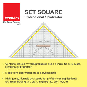 Isomars Professional Set Square 8"
