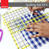 Isomars Quilting Rulers - Set Of 2 Sizes - 4.5"x4.5 And 6"x6"