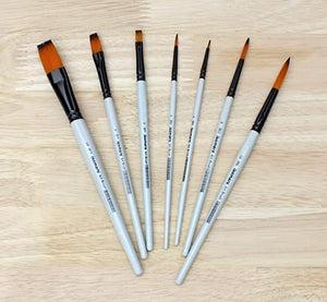 Isomars Drawing Brush Set for PaintIng Set of 7 with A4 Sketch Pad & Colour  Mixing Palette