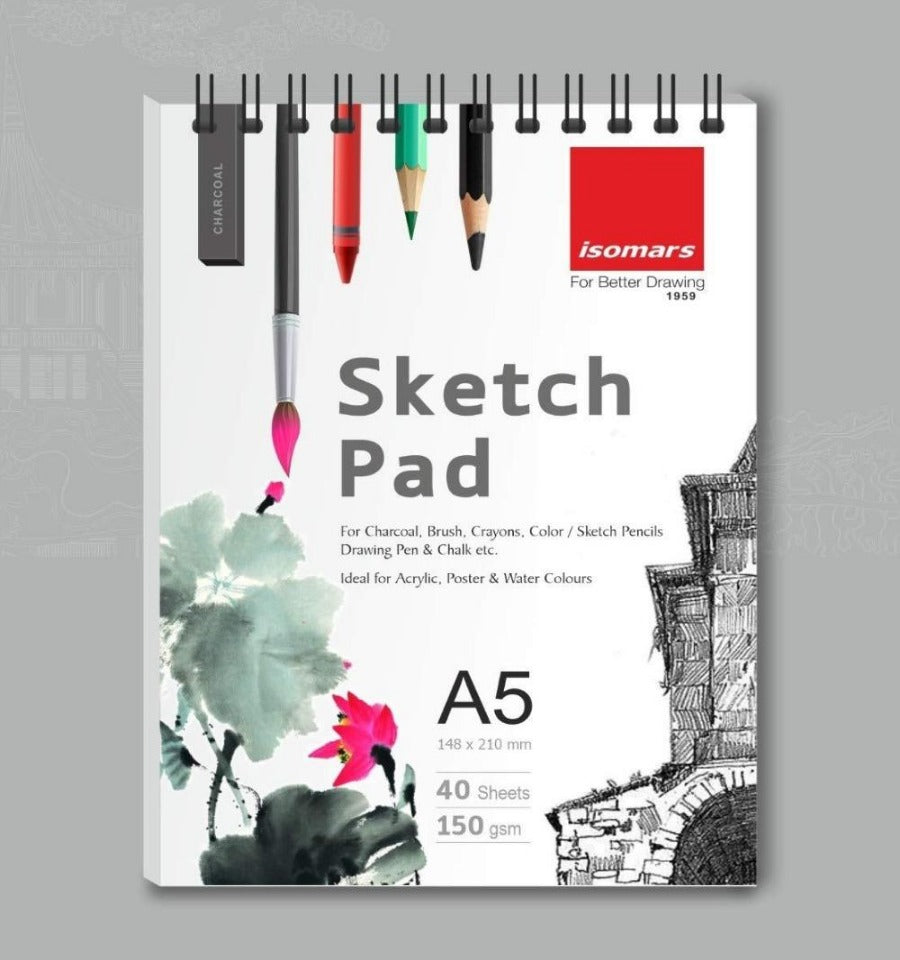 Isomars Sketch Pad - A5 with 40 Sheets