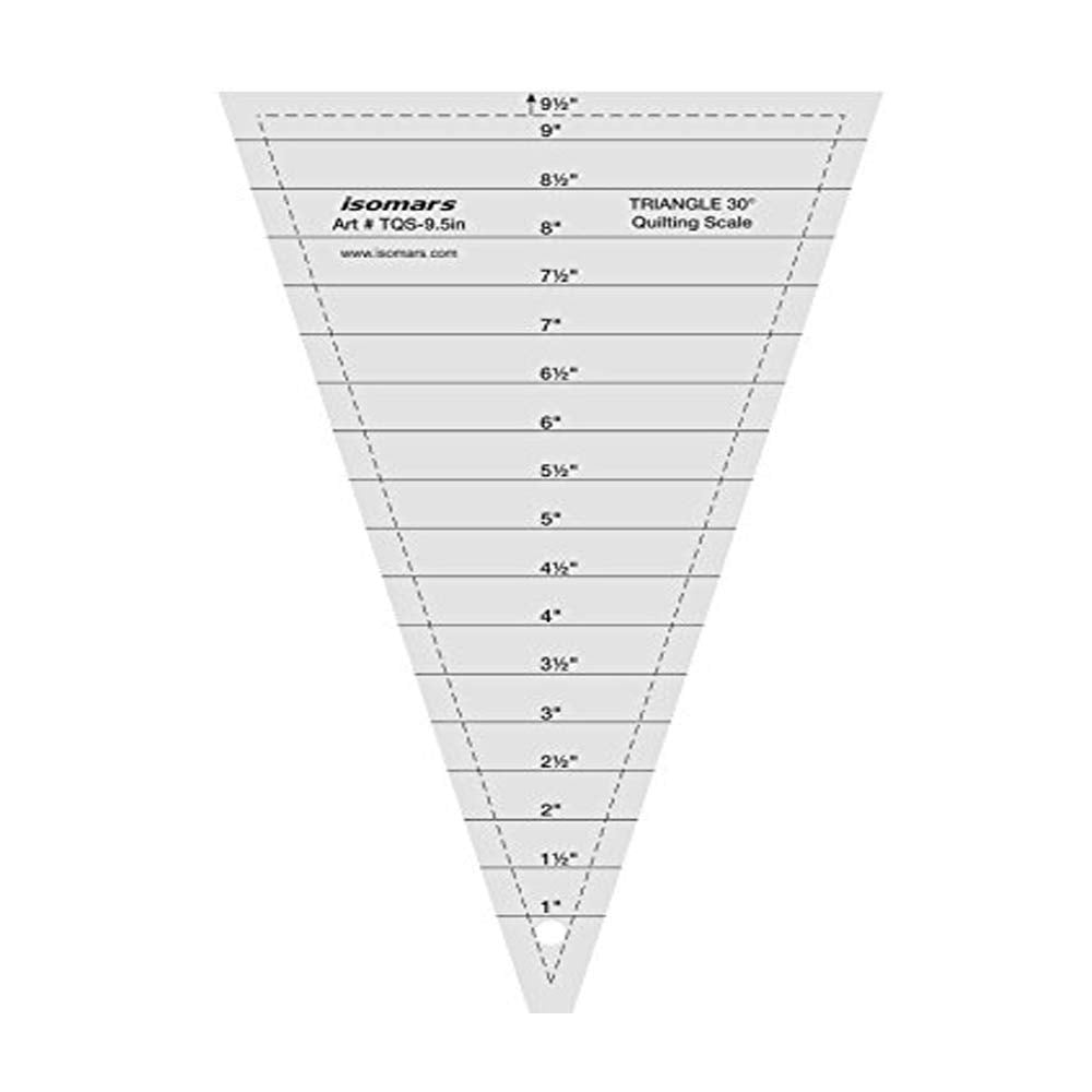 Triangle 30 Degree Quilting Scale (9.5")