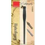 Plastic Vintage Oblique Holder with 2 Flex Dip Nib
