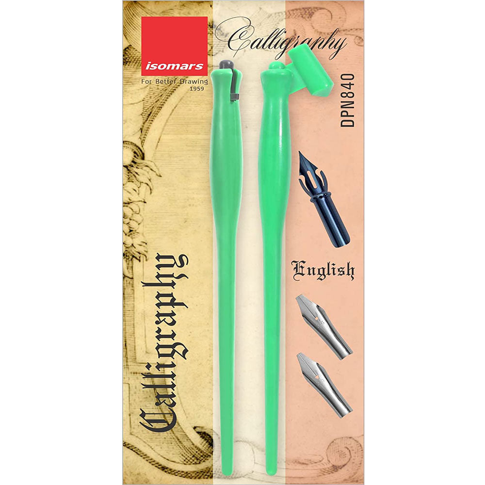 Plastic Holder Set (Oblique & Straight) with 2 Calligraphy & 1 Flex Nib