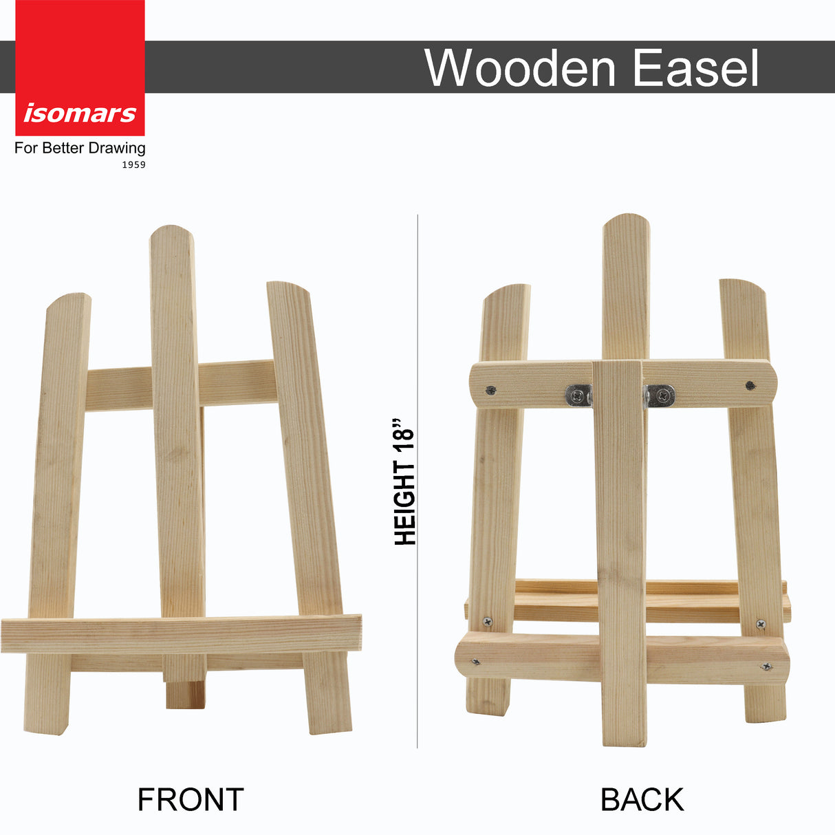 Wooden Artists Easel (18")