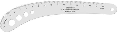 Isomars Vary Form Curve Ruler - 18"