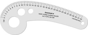 Isomars Vary Form Curve Ruler - 32cm
