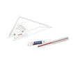 Adjustable Set Square 10" & Triangular Scale Combo - Isomars