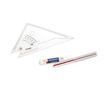 Adjustable Set Square 10" & Triangular Scale Combo - Isomars