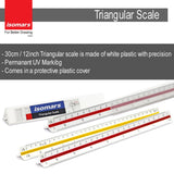 Adjustable Set Square 10" & Triangular Scale Combo - Isomars
