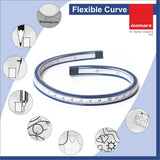 Adjustable Set Square(10") + Triangular Scale + Flexible Curve Combo - Isomars