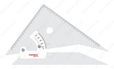 Adjustable Set Squares 12 Inch | Precision Drafting Triangle Tool | Acrylic Engineering Drawing Instrument for Students & Architects - Isomars