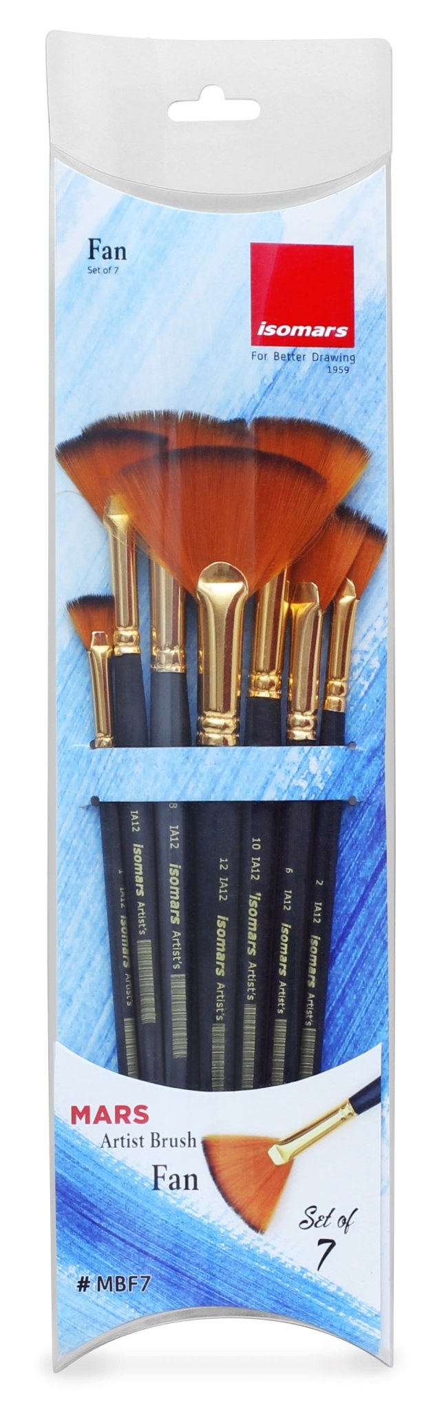Artist Brush Fan (Set of 7) - Isomars
