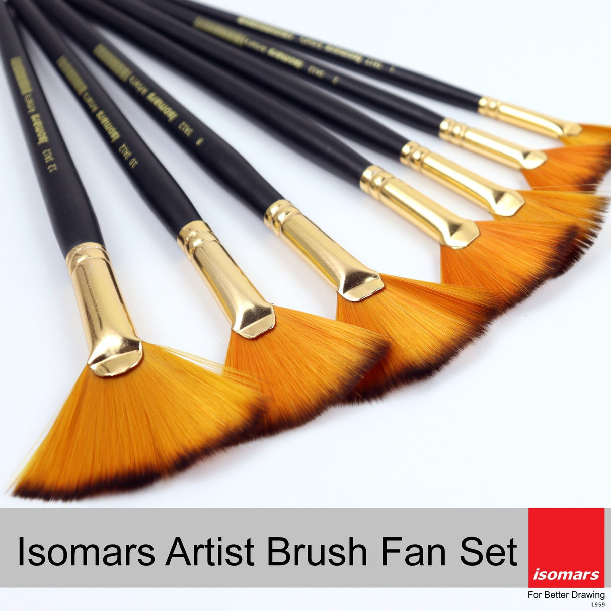 Artist Brush Fan (Set of 7) - Isomars