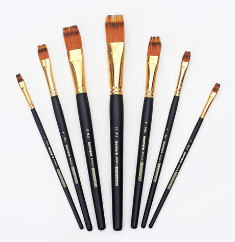Artist Brush Flat Rake (Set of 7) - Isomars