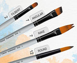 Artist Paint Brush (Set of 13) with Palette & Carry Bag - Isomars
