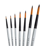 Artist Wooden Easel with Round Brush (Set of 7) & Canvas Boards - Isomars