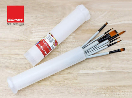 Artists Brush Set- 14 Brushes with Holder - Isomars