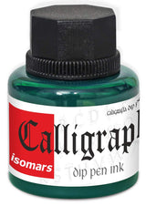 Calligraphy Dip Pen Ink (Set of 5) with Plastic Oblique Holder - Isomars