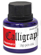 Calligraphy Dip Pen Ink (Set of 5) with Plastic Oblique Holder - Isomars