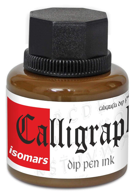 Calligraphy Dip Pen Ink (Set of 5) with Plastic Oblique Holder - Isomars