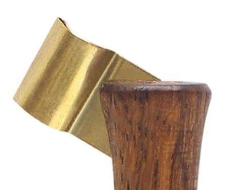 Calligraphy Holder Set: Rosewood with Brass Flange and Black & Red Calligraphy Inks - Isomars