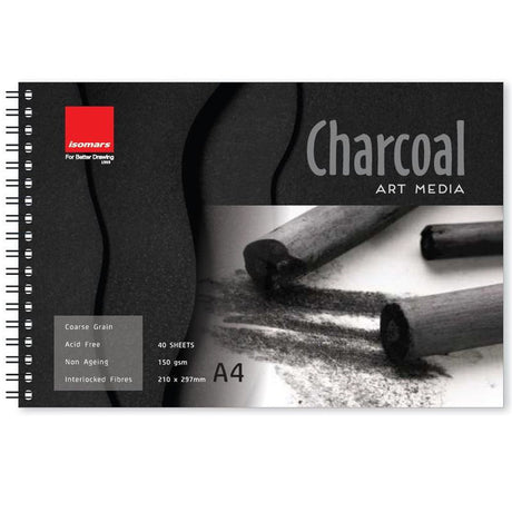 Charcoal Pad 150 GSM - A4 - Isomars