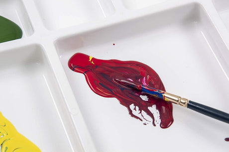 Color Mixing Palette & Round Paint Brushes - Isomars