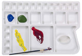 Color Mixing Palette & Round Paint Brushes - Isomars