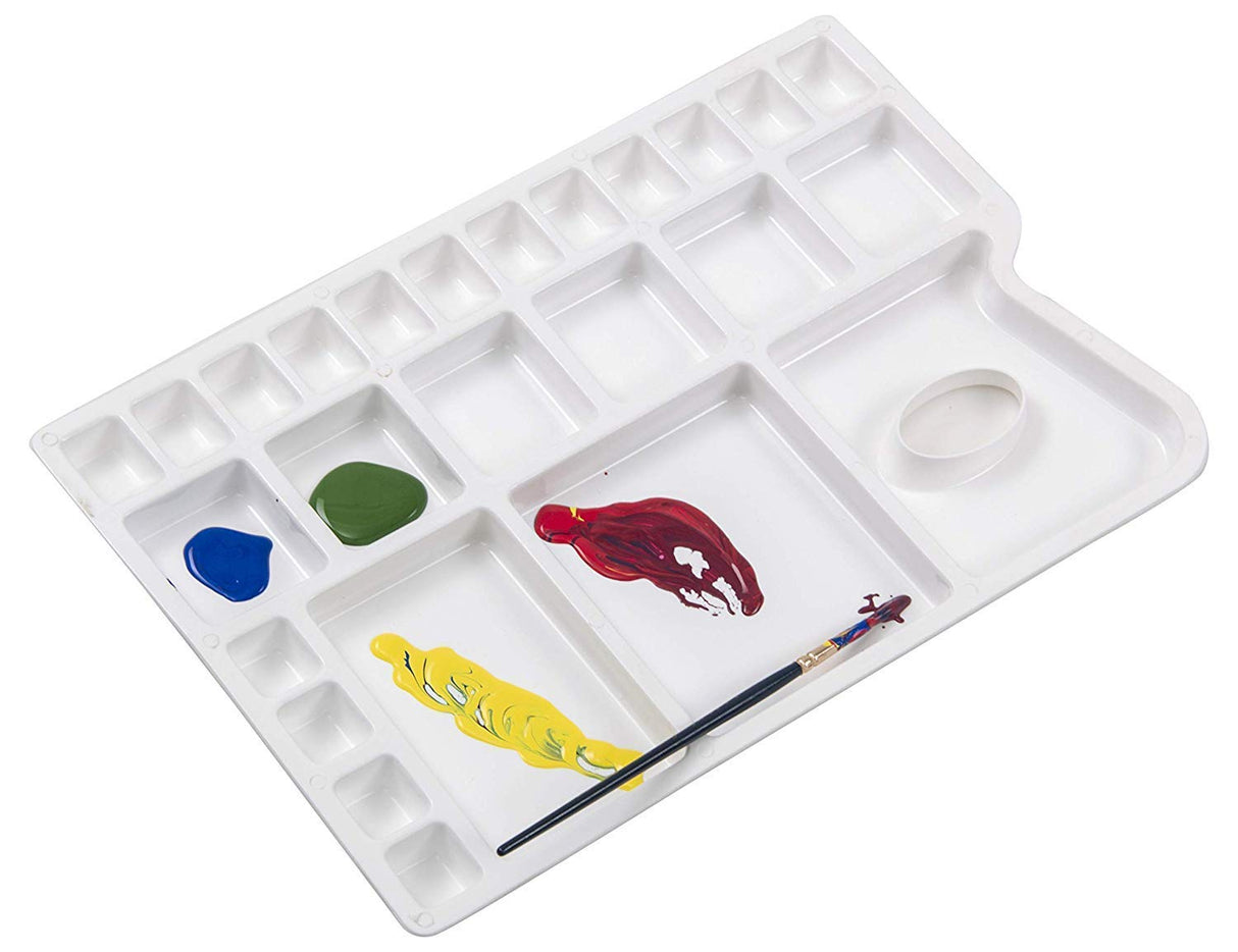 Color Mixing Palette with Paint Brush (Set of 12) - Isomars