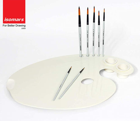 Colour Mixing Palette (Oval Shape) - Isomars