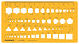 Combination Shape Drawing Template - Isomars