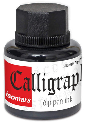 Calligraphy Dip Pen Ink (Set of 5) with Plastic Oblique Holder