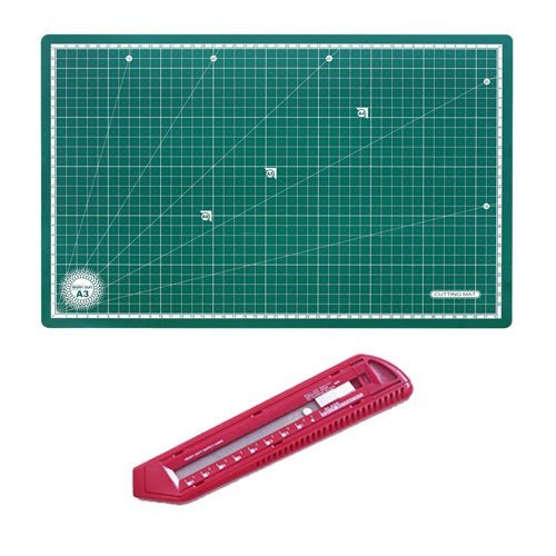Cutting Mat A3 & Cutter Combo - Isomars