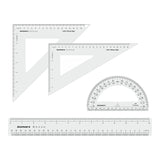 Technical Set Squares, Semi-protractor & Scale