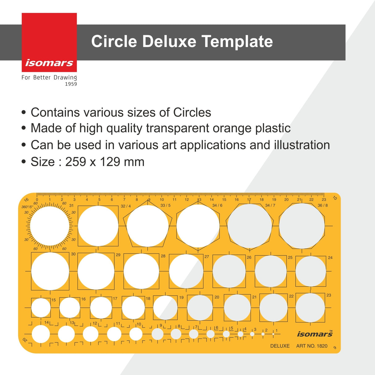 Deluxe Circle Template - Isomars