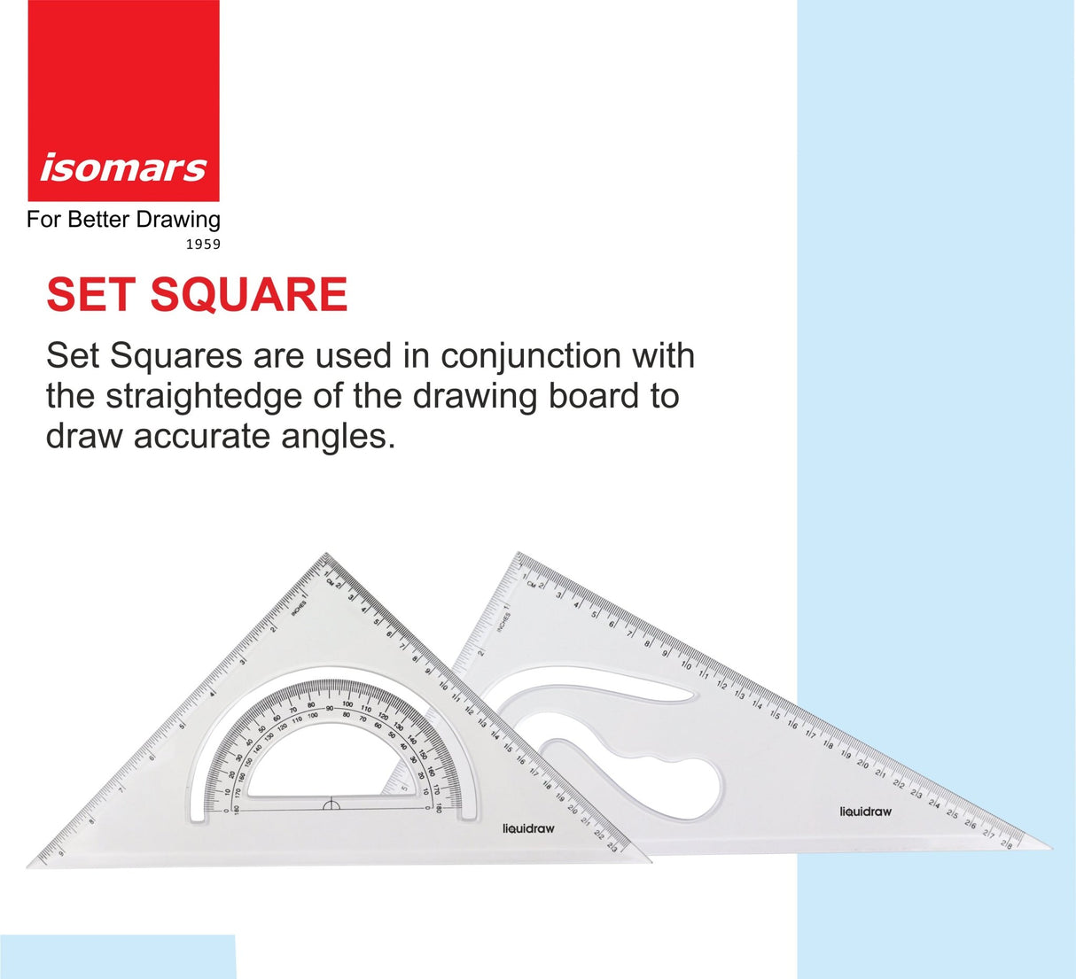 Drafting and Drawing Combo with Sheet Container - Isomars