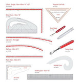 Fashion Designing Kit - Set of 11 with Bag - Isomars