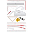 Fashion Designing Kit (Set of 12)with Free Kit Bag - Isomars