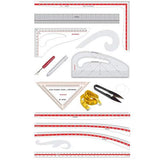 Fashion Designing Kit (Set of 12)with Free Kit Bag - Isomars