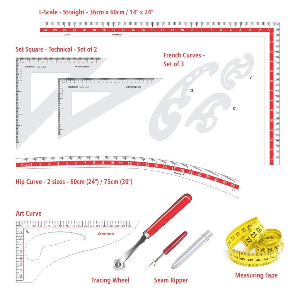 Fashion Designing Kit (Set of 8) - Isomars