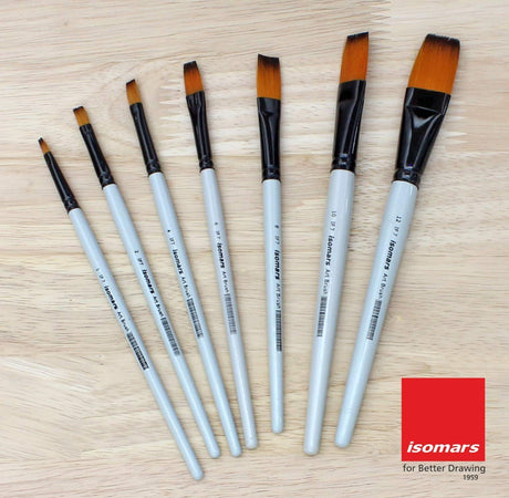Flat Paint Brush (Set of 7) - Isomars