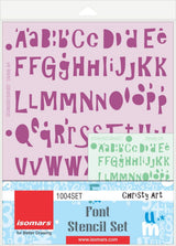 Font Stencil- Christy Art (Set of 2) - Isomars