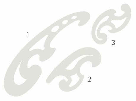 French Curves Clear (Set of 3) - Isomars