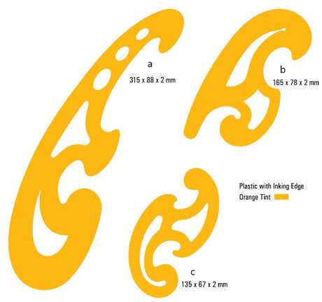 French Curves (Set of 3) - Isomars