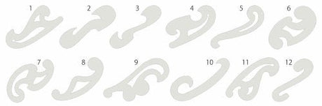 French Curves Stencil (Set of 12) - Isomars