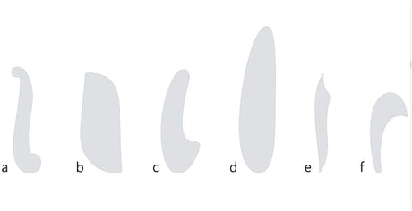 French Ship Curves Stencil - Set of 6 - Isomars