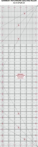 Garment Patchwork Quilting Ruler (24") - Isomars