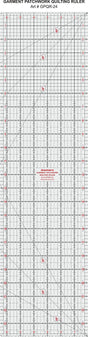 Garment Patchwork Quilting Ruler (24") - Isomars