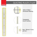 Garment Patchwork Quilting Ruler (3"X24") - Isomars