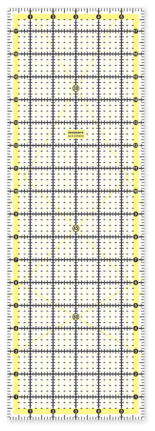 Garment Patchwork Quilting Ruler (6" x 18") - Isomars